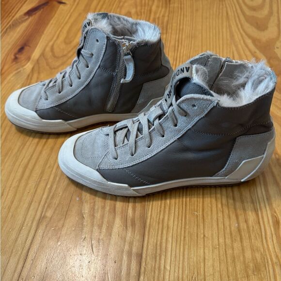 ANDIA FORA Leather Skater Sneakers Made in Italy EUR 38 US 7 - Picture 8 of 14